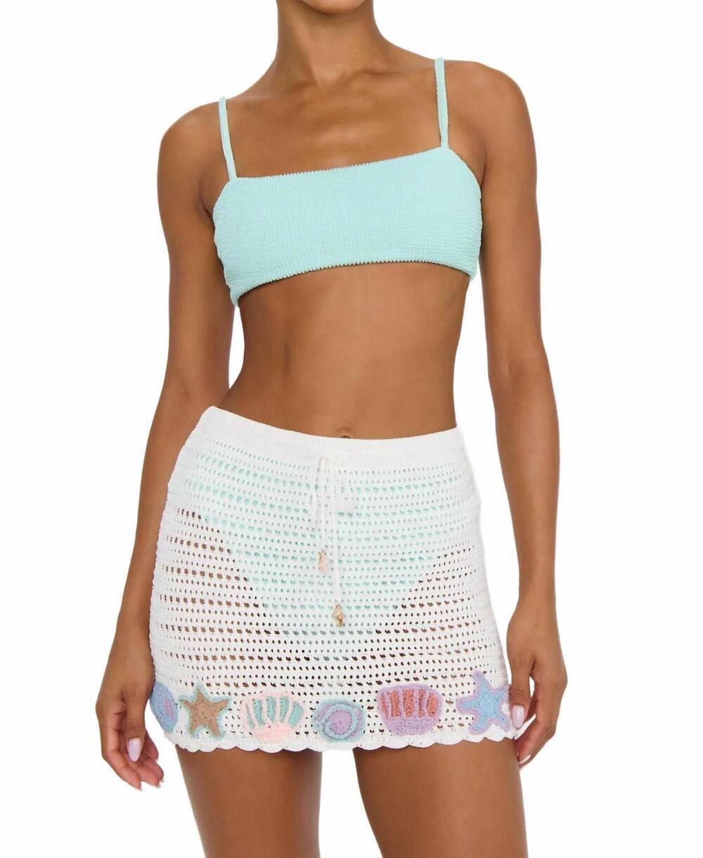 NEW SHOW ME YOUR MUMU offshore cover-up skirt in white